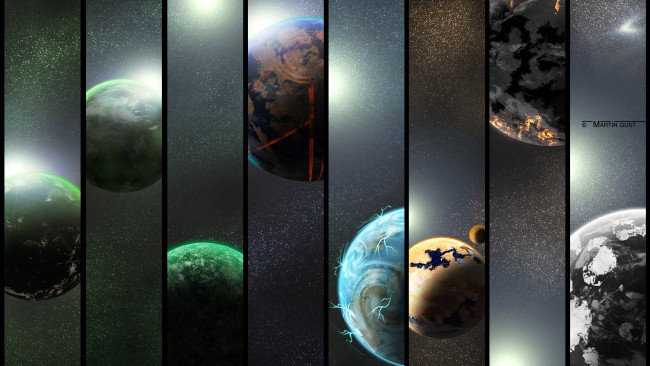 Обои картинки фото космос, арт, планеты, галактика, вселенная, звезды