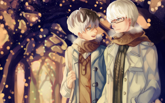 Обои картинки фото аниме, tokyo ghoul, tokyo, ghoul, art, arima, kisho, kaneki, ken, sasaki, haise, токийский, гуль