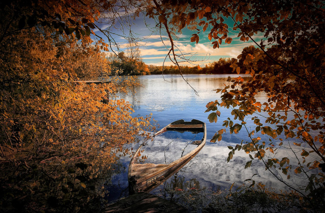 Обои картинки фото корабли, лодки,  шлюпки, лес, река