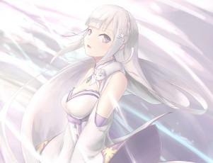 Картинка аниме re +zero+kara+hajimeru+isekai+seikatsu emilia