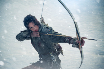 Картинка разное cosplay+ косплей стрела девушка лук фон jenn+croft