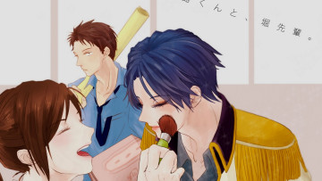 Картинка аниме gekkan+shoujo+nozaki-kun персонажи