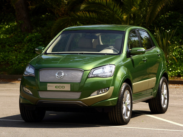 Обои картинки фото ssang yong c200 eco hybrid concept 2009, автомобили, ssang yong, ssang, yong, c200, eco, hybrid, concept, 2009