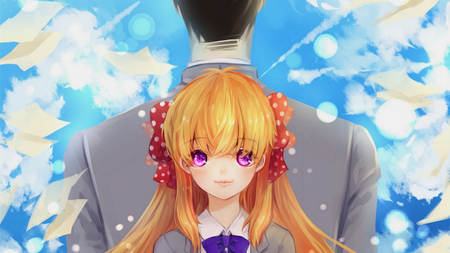 Обои картинки фото аниме, gekkan shoujo nozaki-kun, нозаки, сакура