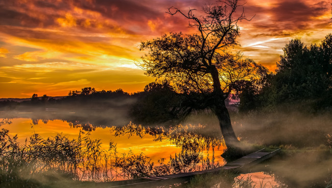 Обои картинки фото природа, восходы, закаты, рассвет