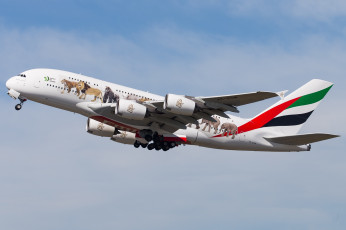 Картинка airbus+a380+a6-eom авиация пассажирские+самолёты авиалайнер