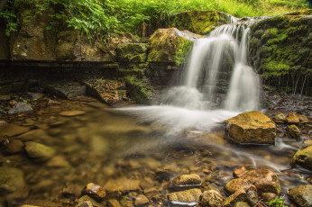 Картинка природа водопады простор