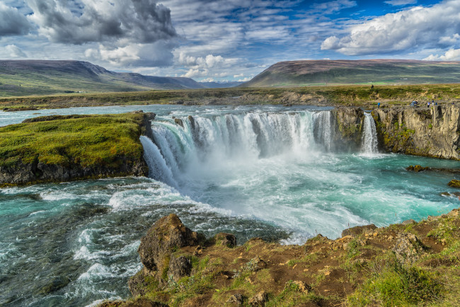 Обои картинки фото природа, водопады, простор