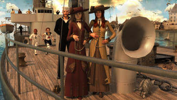 Картинка 3д+графика люди+ people фон взгляд девушка