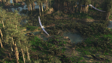 Картинка 3д+графика животные+ animals динозавры природа