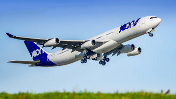 Картинка a340-313 авиация пассажирские+самолёты авиалайнер