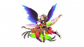 Картинка аниме ангелы +демоны фон взгляд девушка