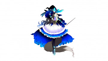 Картинка аниме животные +существа взгляд девушка фон