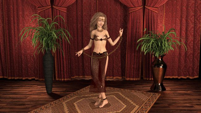 Обои картинки фото 3д графика, фантазия , fantasy, фон, взгляд, девушка