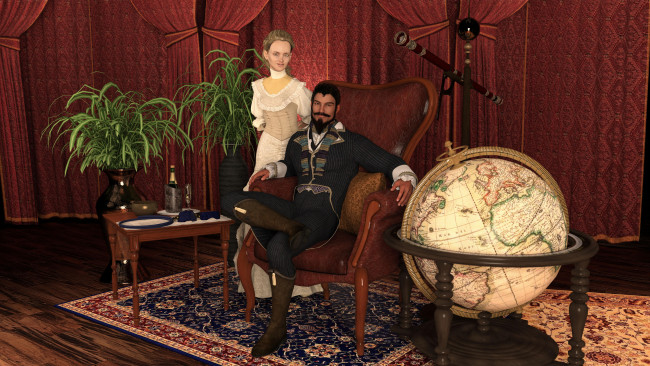 Обои картинки фото 3д графика, люди , people, фон, взгляд, девушка