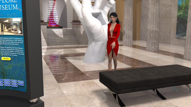 Обои картинки фото 3д графика, люди , people, фон, взгляд, девушка