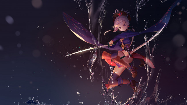 Обои картинки фото аниме, fate, stay night,  grand order,  apocrypha, leiq, miyamoto, musashi, grand, order