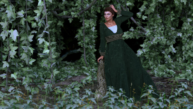 Обои картинки фото 3д графика, люди , people, взгляд, девушка, фон