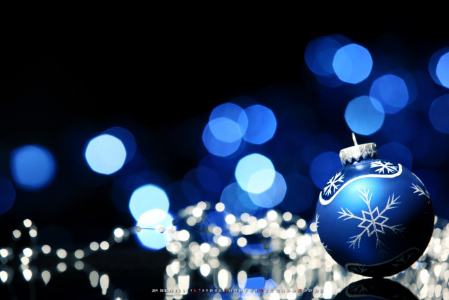 Обои картинки фото календари, праздники,  салюты, боке, шар, игрушка