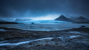 Картинка природа реки озера озеро фьядльсаурлоун исландия