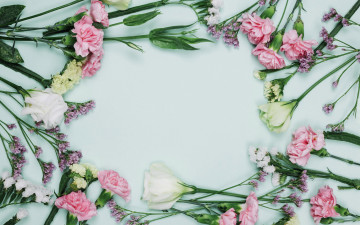 Картинка цветы разные+вместе гвоздика розы