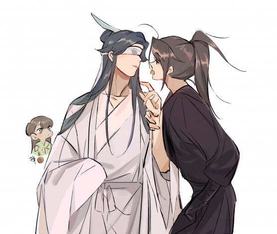 Обои картинки фото аниме, mo dao zu shi, the, untamed, неукротимый, повелитель, чэньцин, мосян, тунсю, mo, dao, zu, shi, магистр, дьявольского, культа