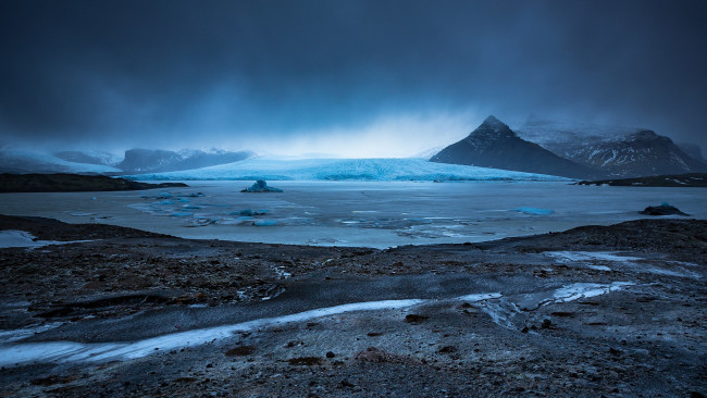 Обои картинки фото природа, реки, озера, озеро, фьядльсаурлоун, исландия