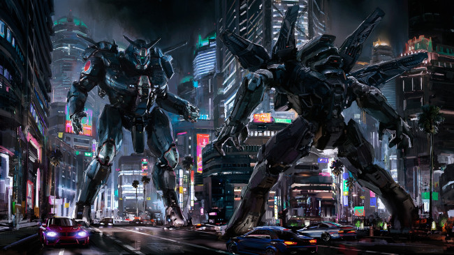 Обои картинки фото рисованное, кино,  мультфильмы, robot, fight4, captflushgarden