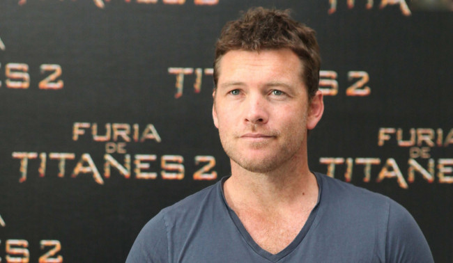 Обои картинки фото мужчины, sam worthington, майка