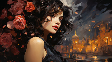 обоя рисованное, люди, нейросети, графика, нейроарт, ai, art, нейронные, сети, рисунки, нейро, искусство