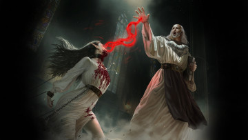 Картинка фэнтези эльфы эльфийка ритуал