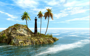 Картинка 3д графика sea undersea море