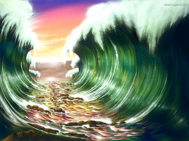 Обои картинки фото рисованные, природа