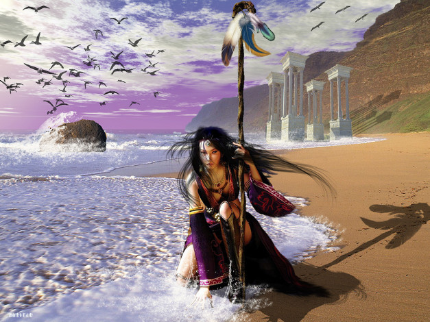 Обои картинки фото budveld, фэнтези, девушки