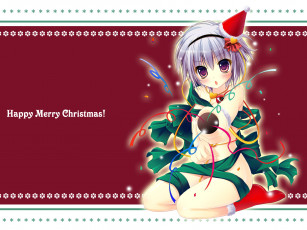 Картинка аниме merry chrismas winter