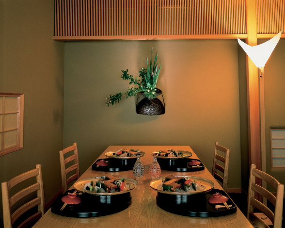 Обои картинки фото интерьер, столовая