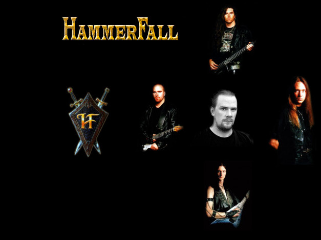 Обои картинки фото hammerfall, музыка