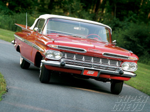 Картинка 1959 chevrolet impala convertible автомобили
