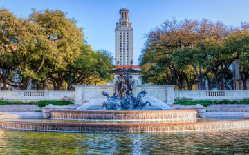 обоя города, фонтаны