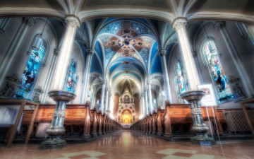 Картинка интерьер убранство роспись храма