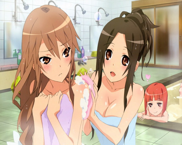 Обои картинки фото аниме, ookami, san, to, shichinin, no, nakama, tachi