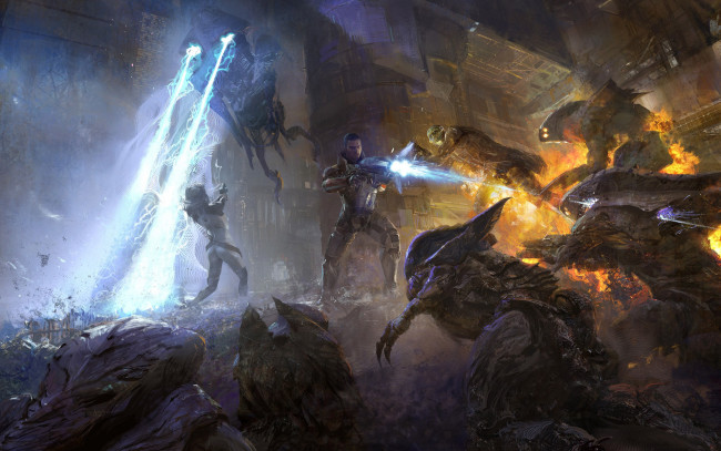 Обои картинки фото mass, effect, видео, игры