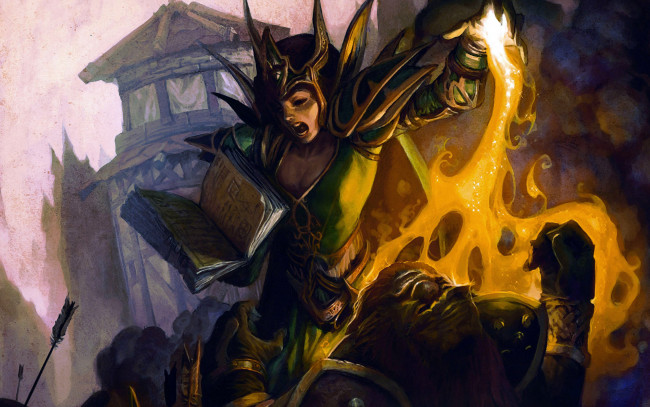 Обои картинки фото world, of, warcraft, trading, card, game, видео, игры