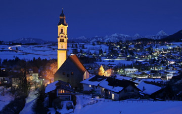 Картинка города пейзажи зима дома