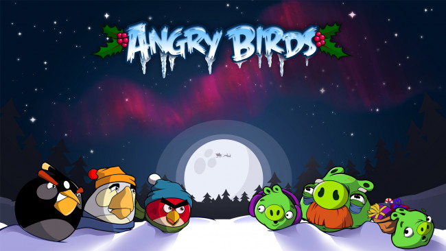 Обои картинки фото angry, birds, видео, игры