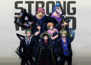 Картинка аниме one piece nami monkey d luffy sanji roronoa zoro usopp chopper nico robin franky brook