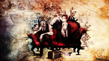 Картинка аниме one piece buggy the clown shanks