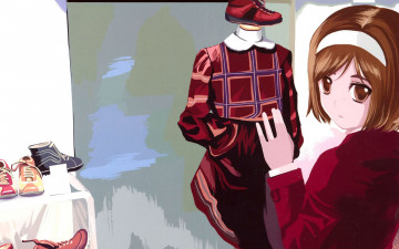 обоя аниме, gun, slinger, girl