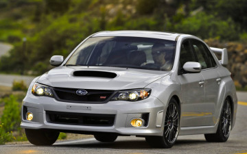 Картинка автомобили subaru стиль изящество мощь скорость автомобиль