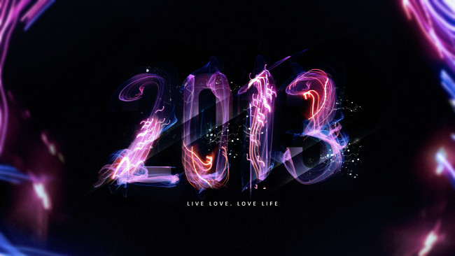 Обои картинки фото праздничные, 3д, графика, новый, год, фон, цифры